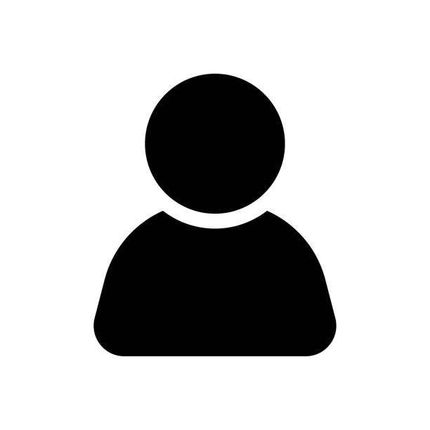 Man icon. Black icon. Person symbol